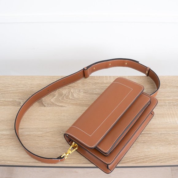 Ingrid Crossbody / Shoulder Bag - Leather - Cognac - Picture 10 of 12